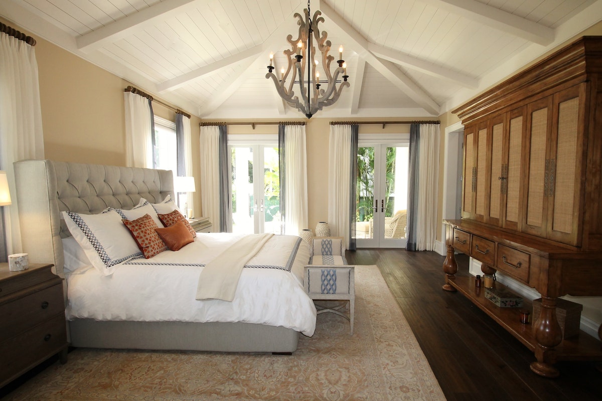 Image of a first-floor master bedroom suite.